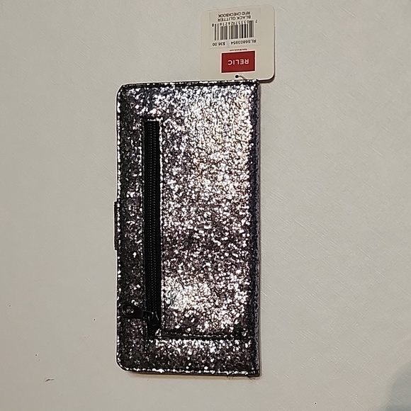 Relic Sparkling Silver Wallet, Smooth Finish NWT - Picture 5 of 12